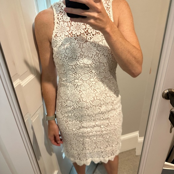 Anthropologie BHLDN Bridal Shower Luncheon White Dress in Small - Picture 2 of 6